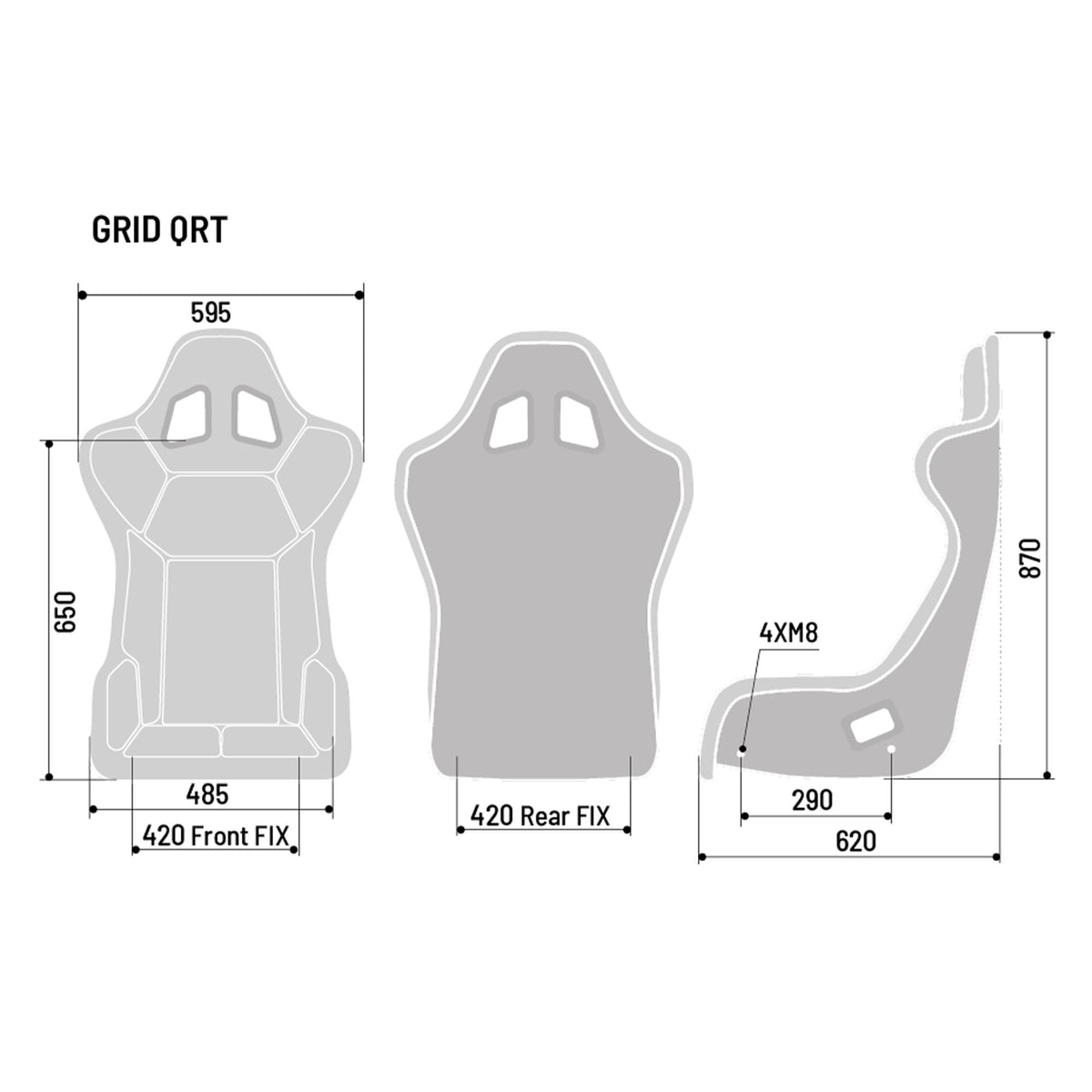 Scaun FIA Sparco Grid Q Sky