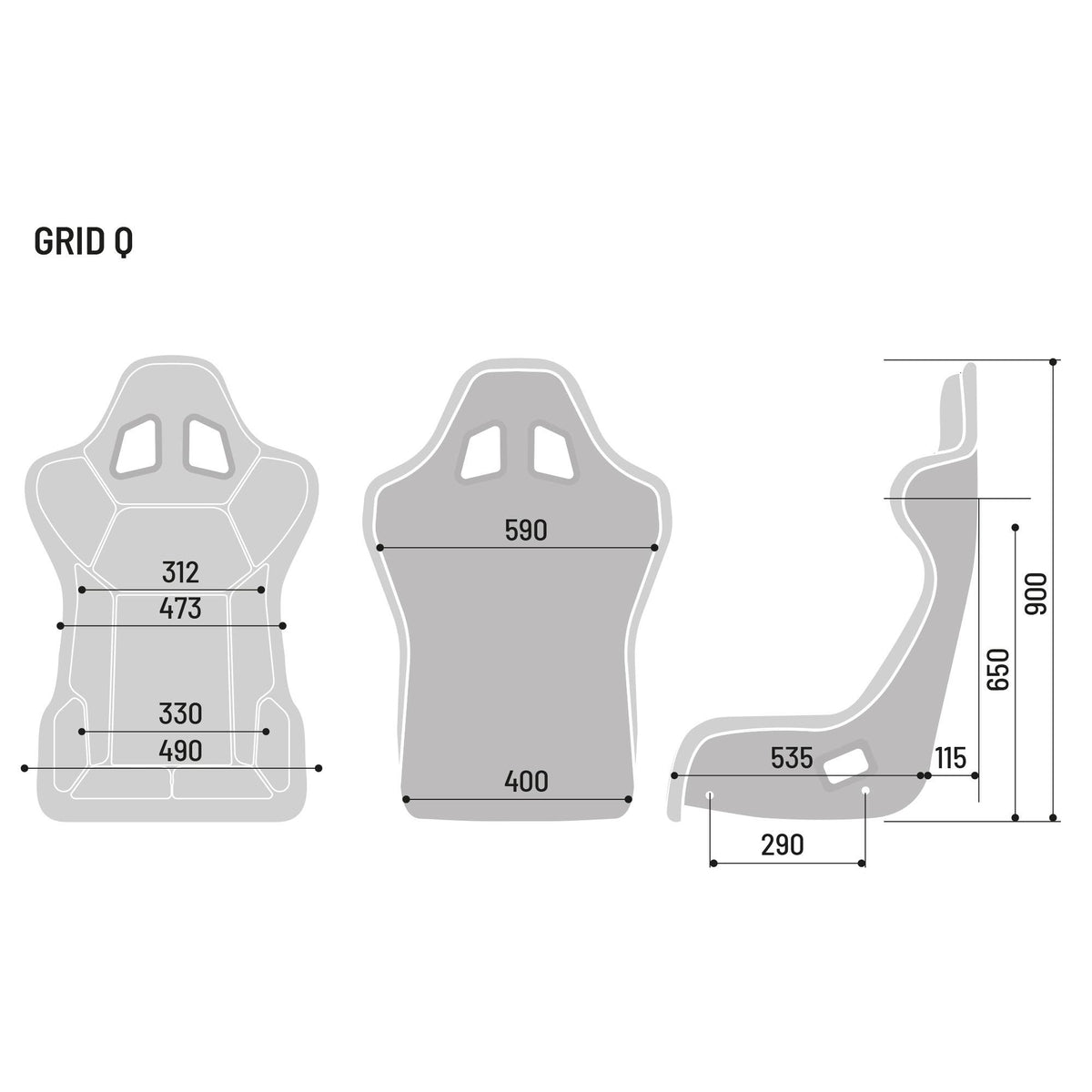 Scaun FIA Sparco Grid Q Fibra