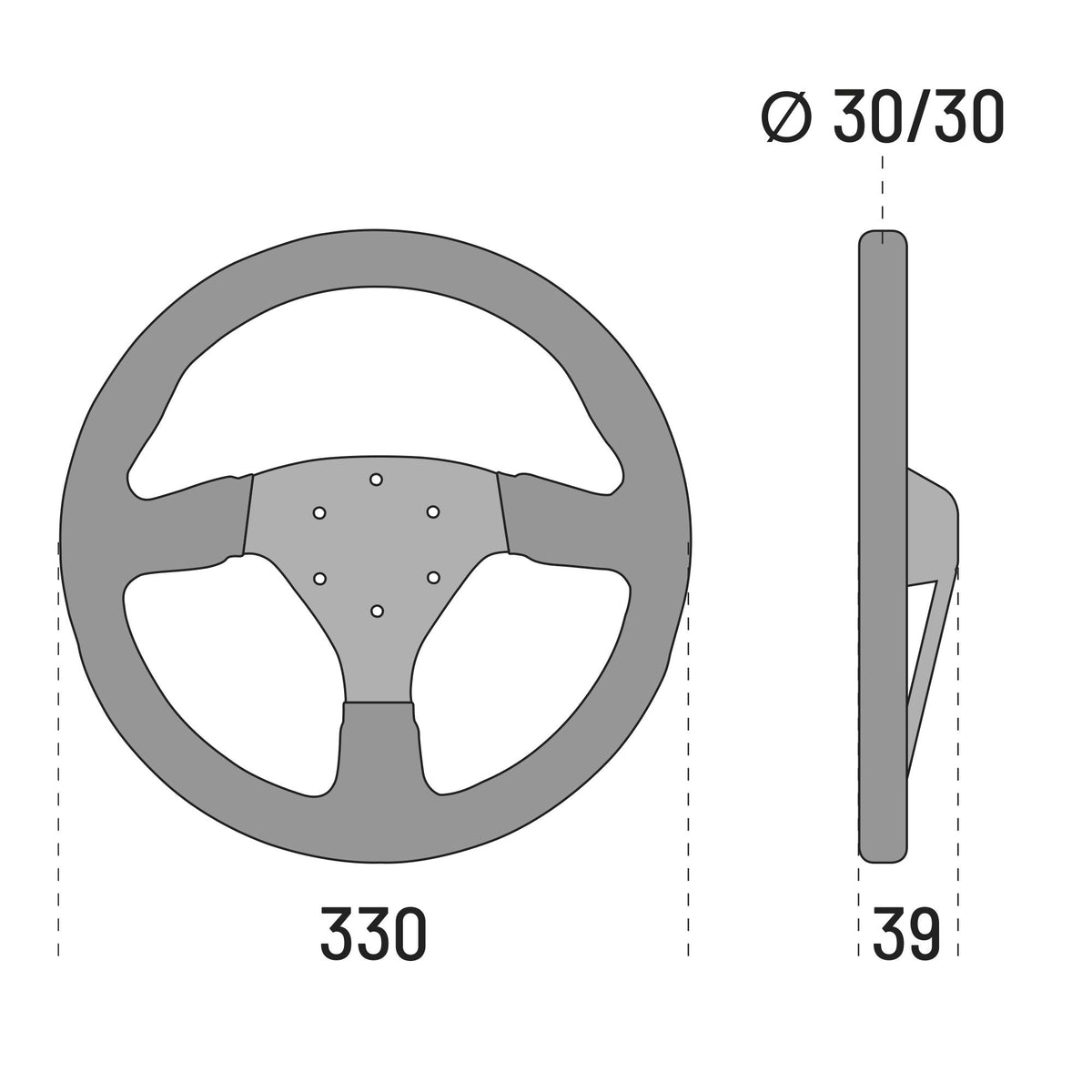 Volan Sparco R323 din piele intoarsa
