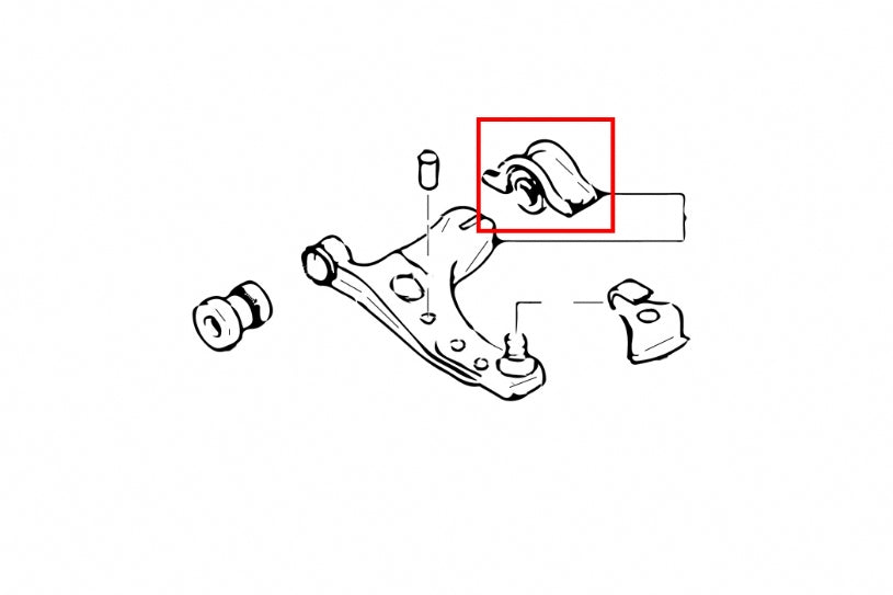 Set bucse brat suspensie inferior fata Hardrace pentru Ford Focus / Focus RS - 6600