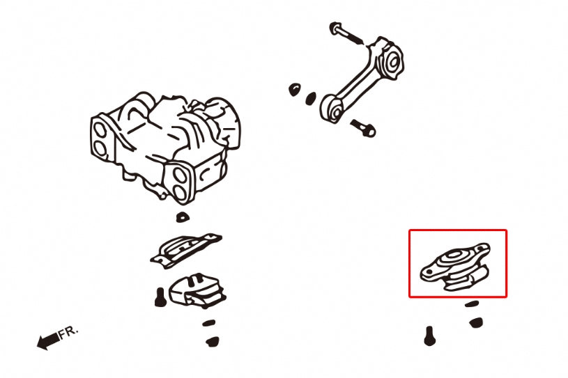 Tampon motor durificat Hardrace pentru Subaru Forester / Impreza - 7650