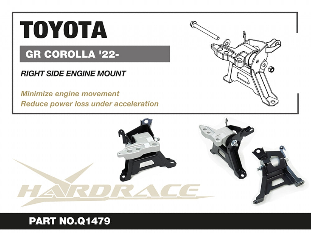 Tampon motor dreapta Hardrace pentru Toyota GR Corolla - Q1479