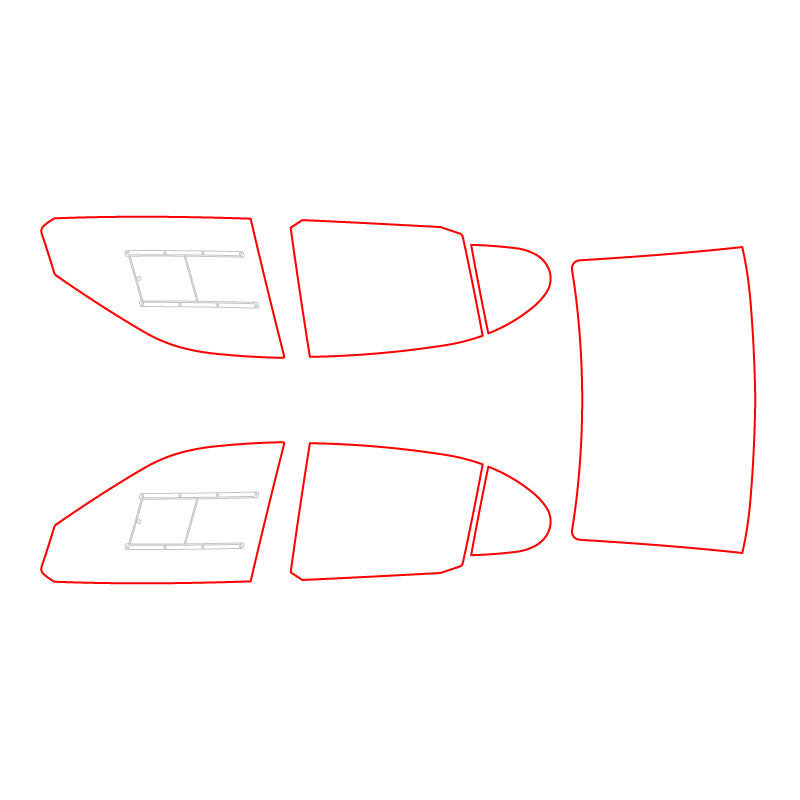 Set 5 Geamuri Policarbonat Seat Leon 1M, Slider Optional