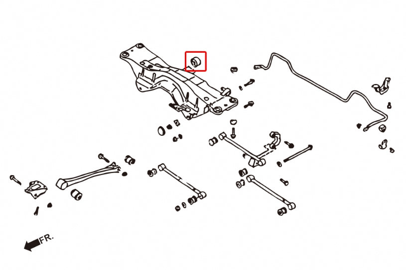 Set bucse diferential punte spate Hardrace pentru Subaru Forester / Impreza - 6955
