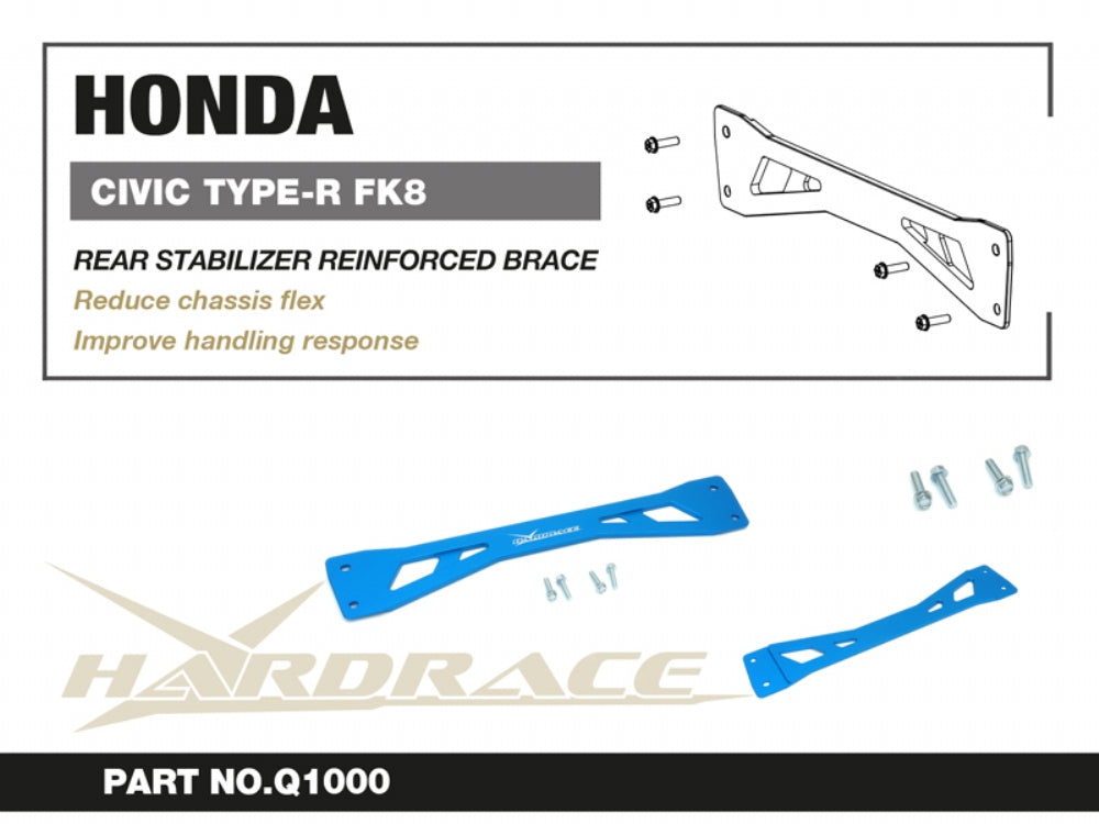 Bara rigidizare punte spate Hardrace pentru Honda Civic - Q1000