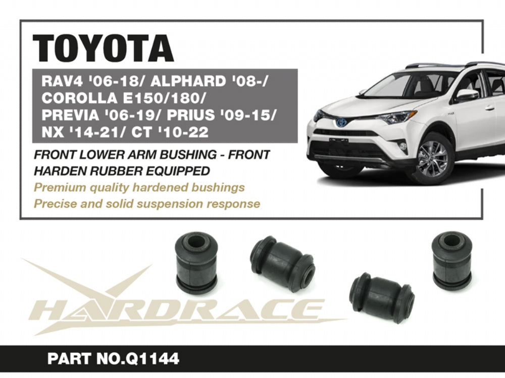 Set bucse brat suspensie inferior fata, capat fata Hardrace pentru Lexus CT / Toyota Auris / C-HR - Q1144