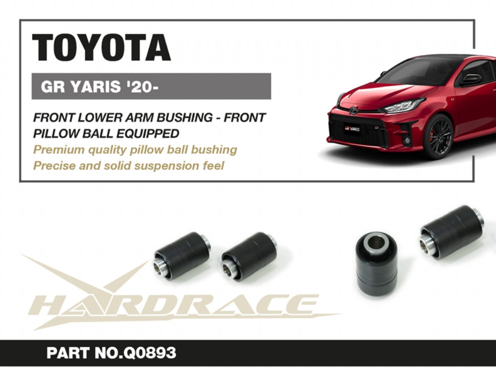 Set bucse brat suspensie inferior fata, capat fata Hardrace pentru Toyota GR Yaris - Q0893