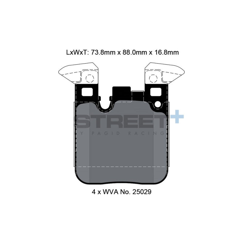 Placute Frana Spate Pagid Street+ T8105 - BMW M240i F22