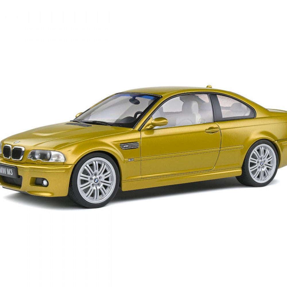 Macheta BMW M3 Coupe (E46) Phoenix Yellow 2000 scara 1:18 Solido