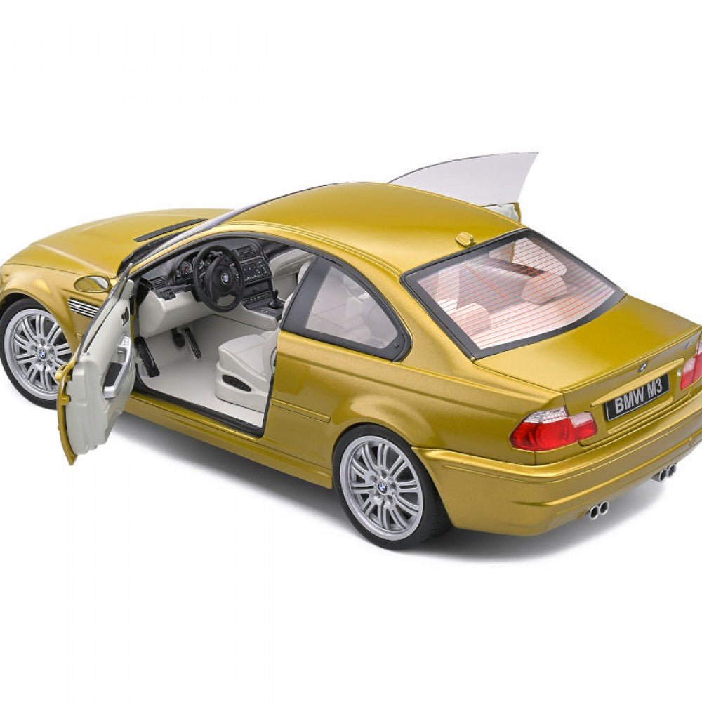 Macheta BMW M3 Coupe (E46) Phoenix Yellow 2000 scara 1:18 Solido