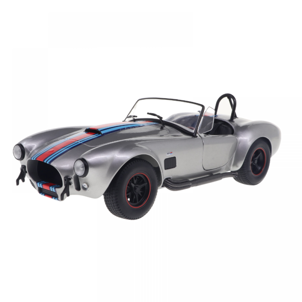 Macheta Shelby Cobra 427 MKII Solido Works M Racing Argintiu 1965 scara 1:18 Solido