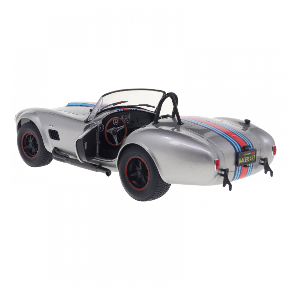 Macheta Shelby Cobra 427 MKII Solido Works M Racing Argintiu 1965 scara 1:18 Solido
