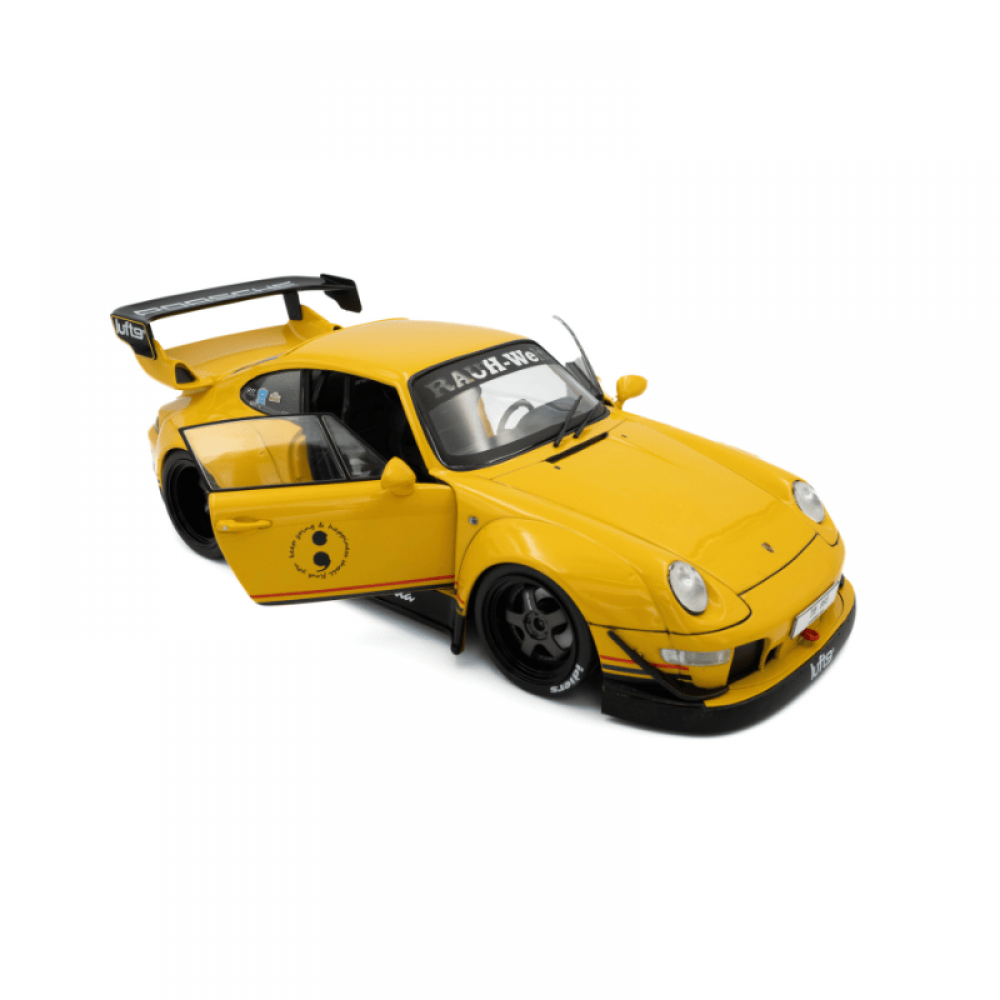 Macheta Porsche RWB Bodykit Cinderella Yellow 2020 scara 1:18 Solido