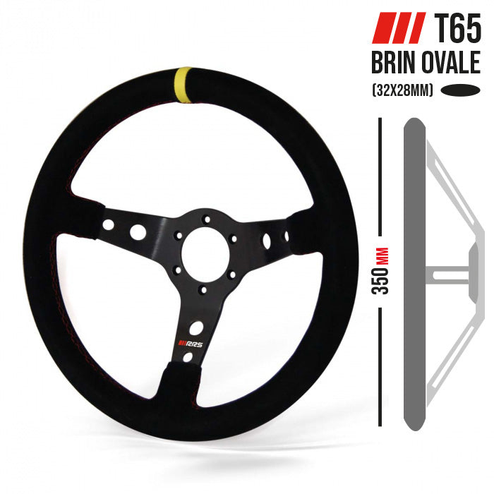 Volan Sport RRS Monte Carlo 350mm - Negru