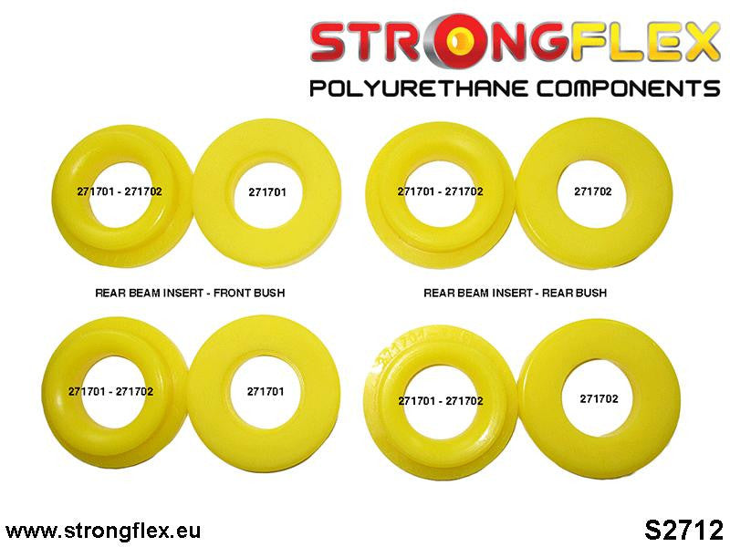 Schema montaj - Kit insertii poliuretan Strongflex jug spate SPORT - Subaru BRZ / Toyota GT86 / GR86 - 276182A