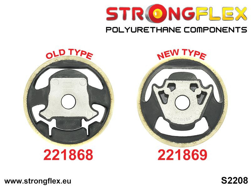 Schema montaj - Insertie poliuretan Strongflex tampon motor inferior SPORT - Audi A3 / S3 / RS3, TT / TTS / TTRS / Seat Leon - 221869A