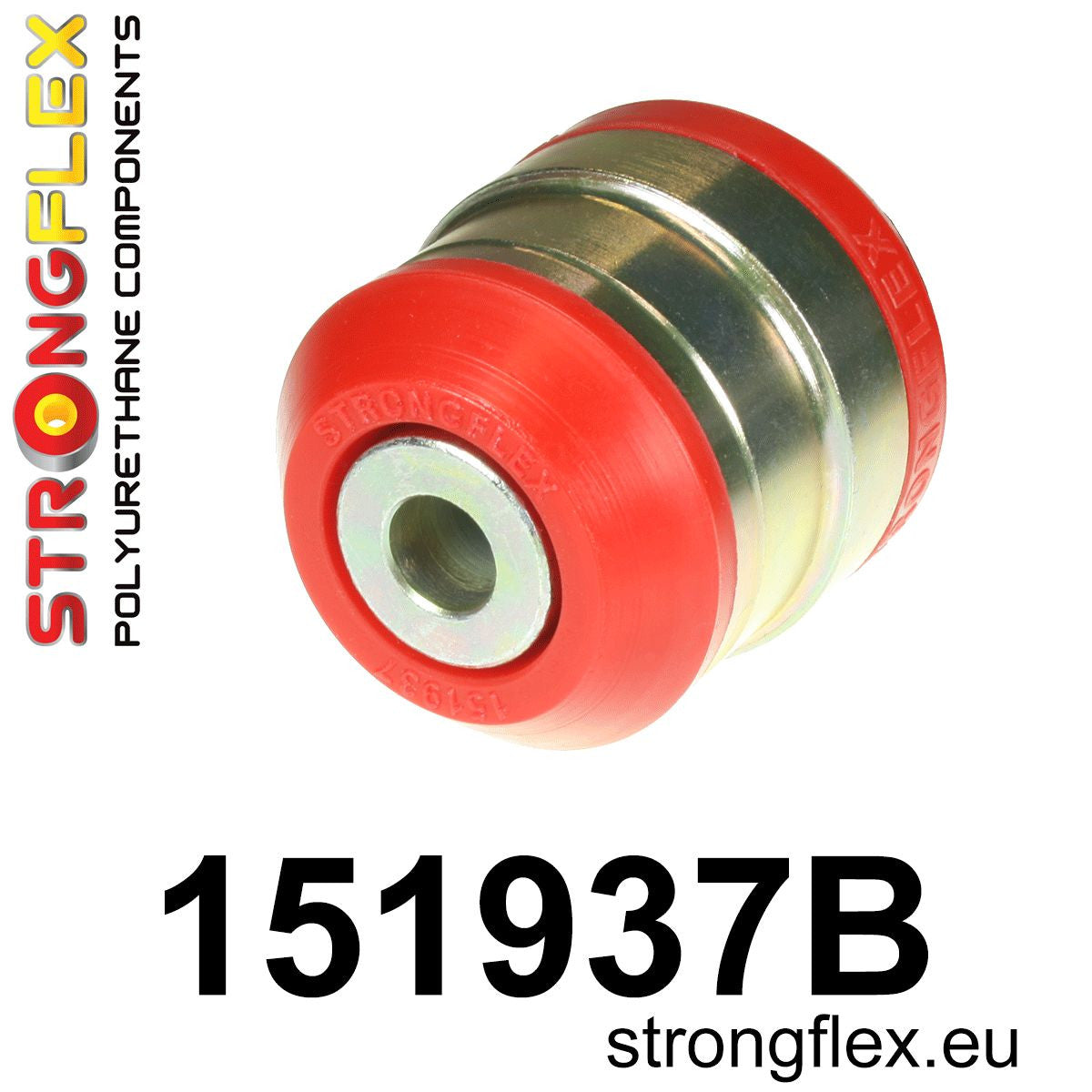 Brat inferior fata - bucsa spate 58mm - poliuretan Strongflex - Renault Scenic, Renault Fluence ... - 151937B
