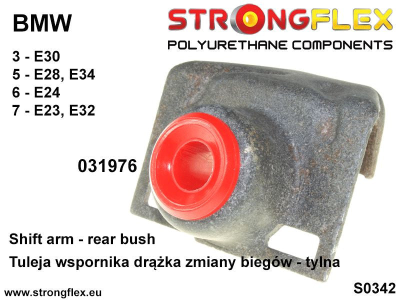 Schema montaj - Brat timonerie schimbator - bucsa spate - poliuretan Strongflex - BMW Seria 3, Seria 5, Seria 6, Z1 - 031976B