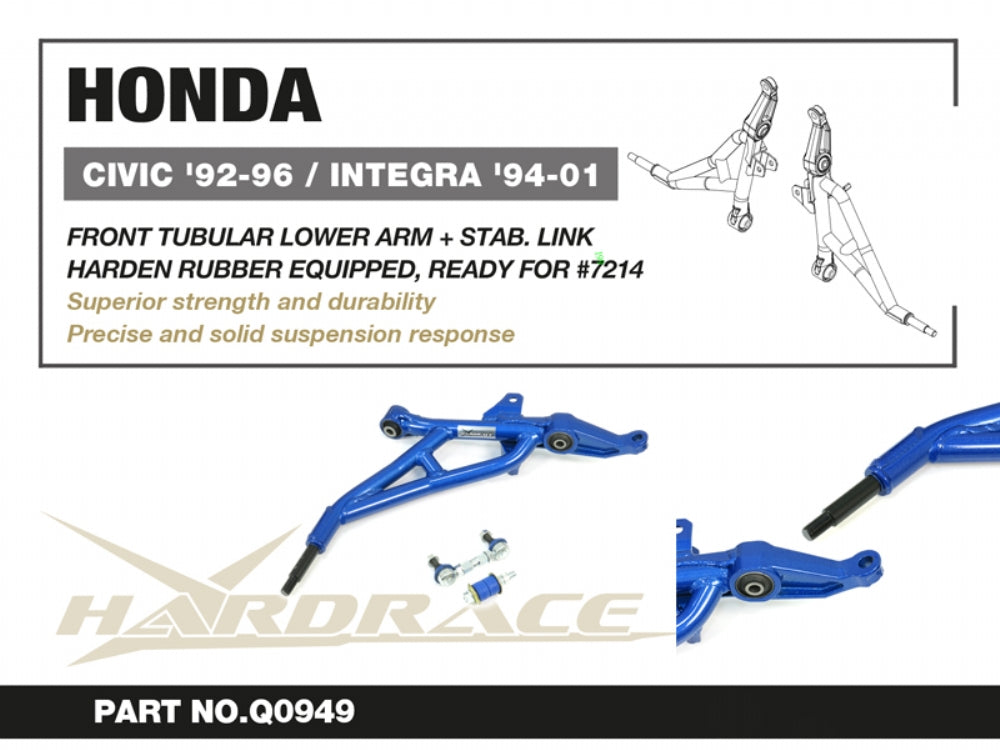 Brat suspensie inferior fata Hardrace pentru Honda CRX / Civic - Q0949
