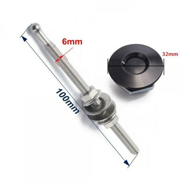 Sigurante Capota Inox Push Clip Mini Hood Pins