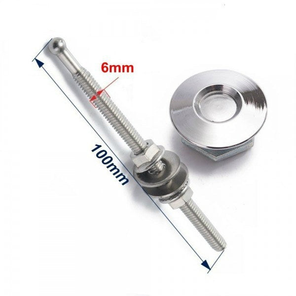 Sigurante Capota Inox Push Clip Mini Hood Pins #Culoare_Argintiu