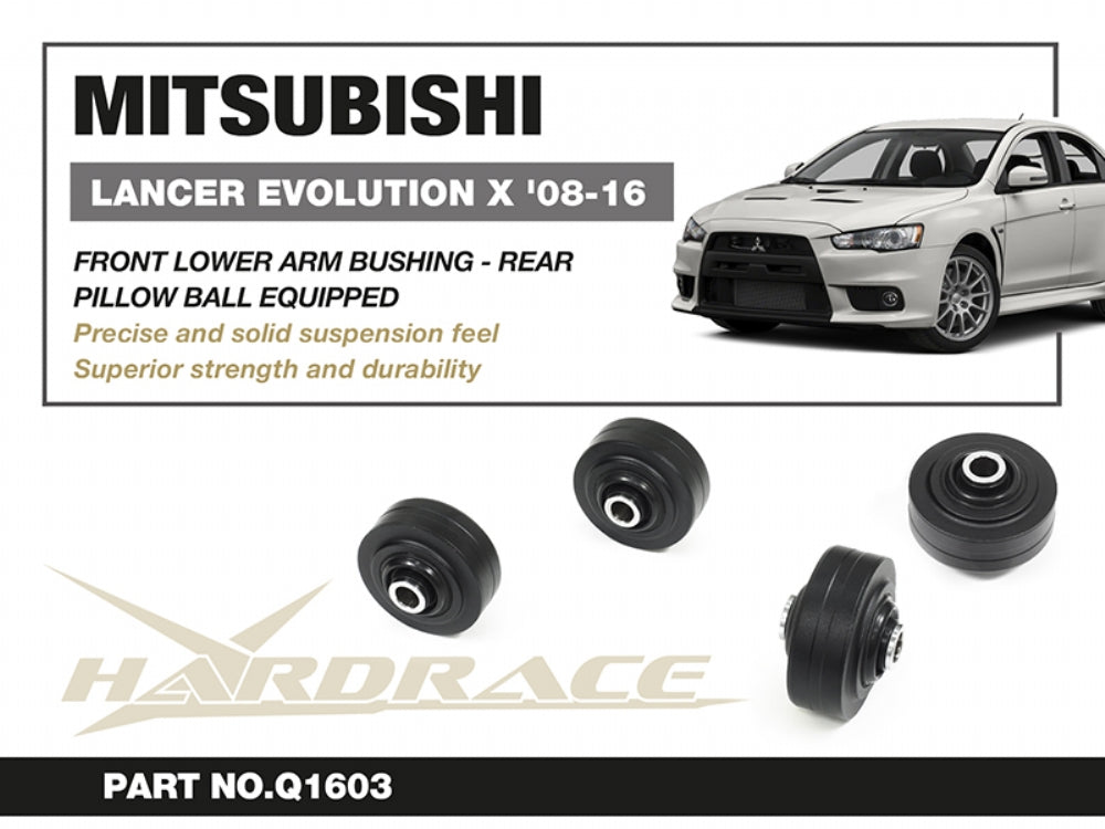 Set bucse brat suspensie inferior fata, capat spate Hardrace pentru Mitsubishi Lancer Evo - Q1603