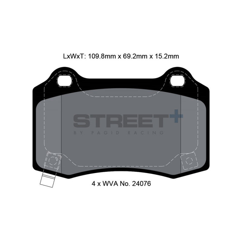 Placute Frana Spate Pagid Street+ T8055 - Jeep Grand Cherokee WK, Tesla Model S