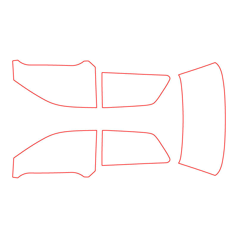 Set 5 Geamuri Policarbonat Audi A3 8L, Slider Optional