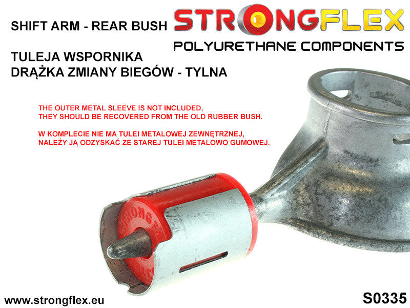 Schema montaj - Brat timonerie schimbator - bucsa spate - poliuretan Strongflex - BMW Seria 1, Seria 2, Seria 3, Seria 4, Seria 5, Seria 6, Z3, Z4 - 031933B
