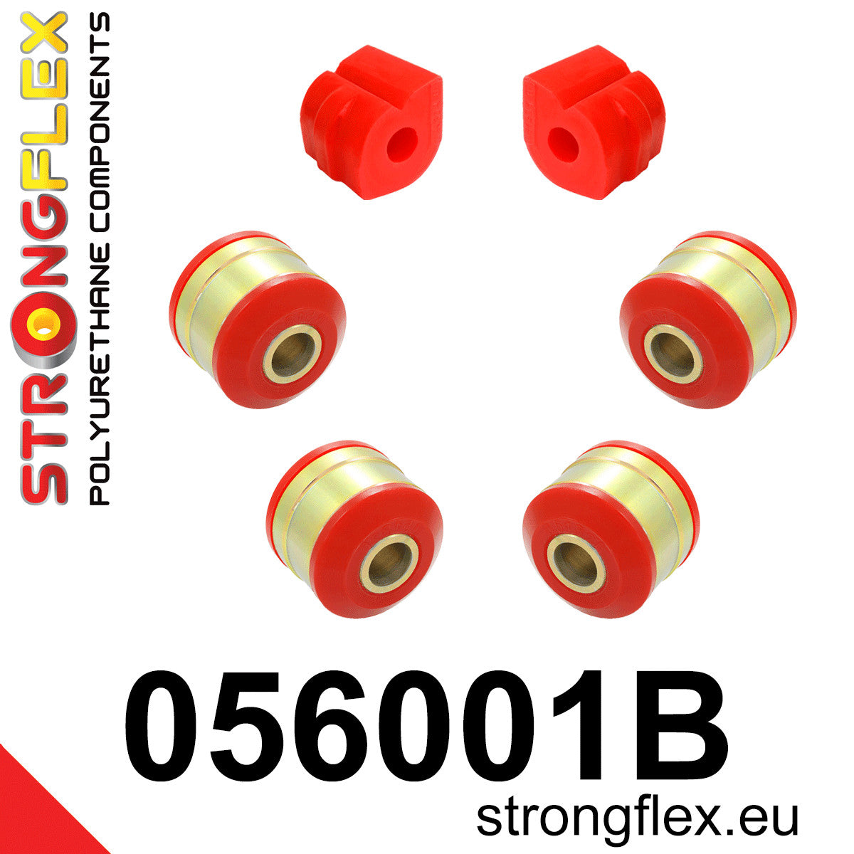 Kit bucse poliuretan Strongflex suspensie fata - Citroen C2, Citroen C3 ... - 056001B