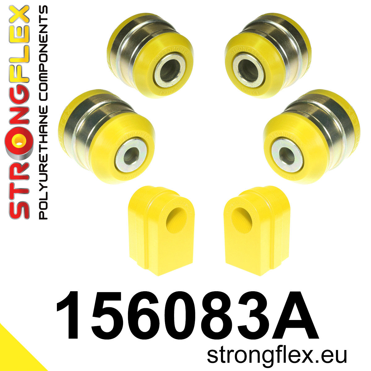 Kit bucse poliuretan Strongflex suspensie fata SPORT - Renault Scenic, Renault Fluence ... - 156083A