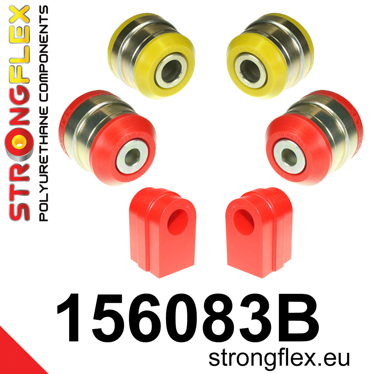 Kit bucse poliuretan Strongflex suspensie fata - Renault Scenic, Renault Fluence ... - 156083B