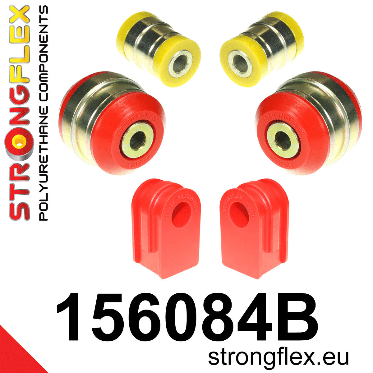 Kit bucse poliuretan Strongflex suspensie fata - Renault Scenic, Renault Megane - 156084B
