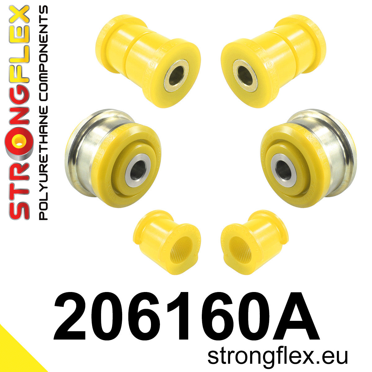 Kit bucse poliuretan Strongflex suspensie fata SPORT - Suzuki Swift, Suzuki Splash ... - 206160A