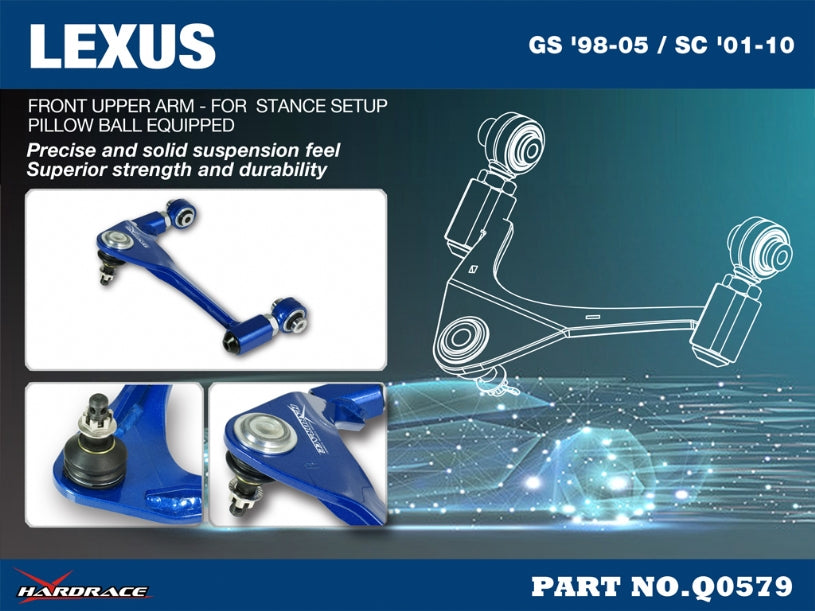 Brat suspensie superior fata Hardrace pentru Lexus GS / SC - Q0579