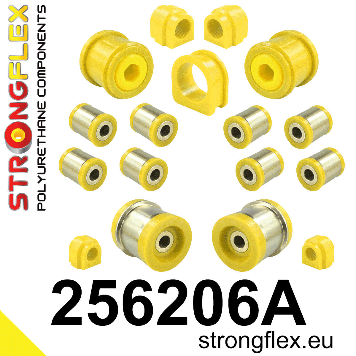 Kit complet bucse poliuretan Strongflex pentru suspensie dupa 05/2003 SPORT - Mini R50 - 256206A