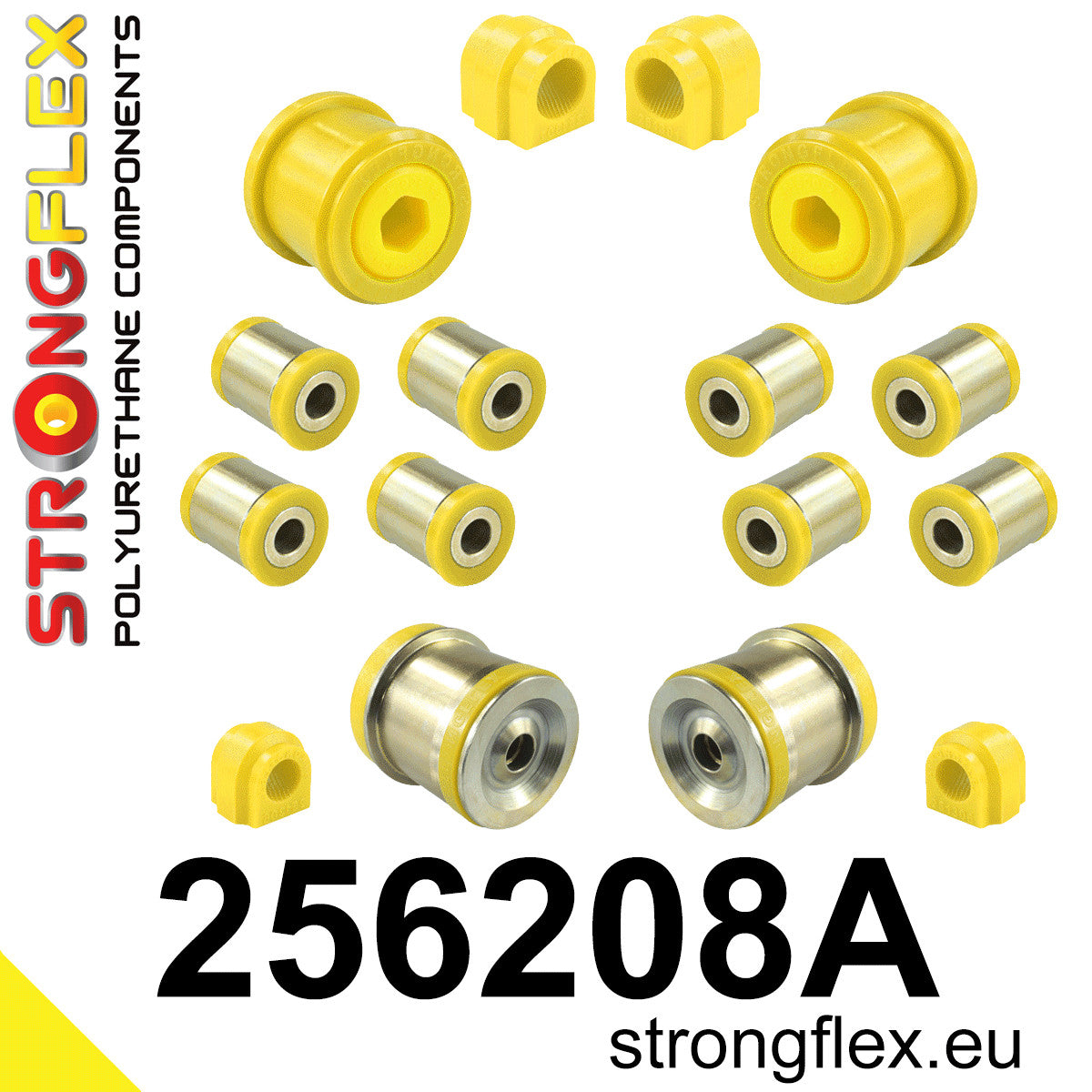 Kit complet bucse poliuretan Strongflex pentru suspensie SPORT - Mini R55 - 256208A