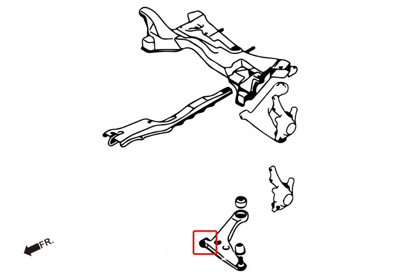 Set bucse brat suspensie inferior fata, capat fata Hardrace pentru Mitsubishi Eclipse Cross / Lancer - 8744