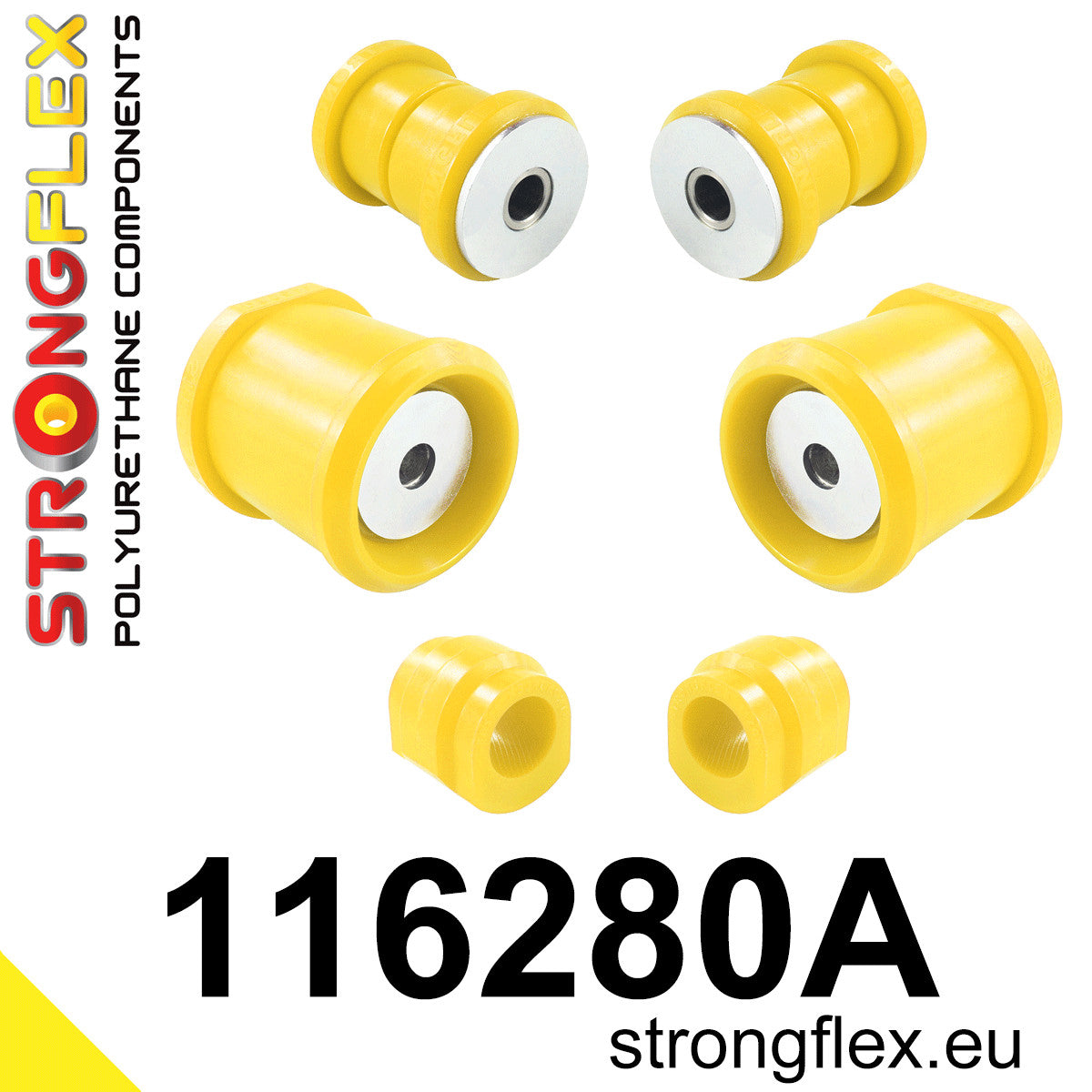 Kit bucse poliuretan Strongflex suspensie fata SPORT - Mercedes-Benz A-CLASS, Mercedes-Benz B-CLASS ... - 116280A