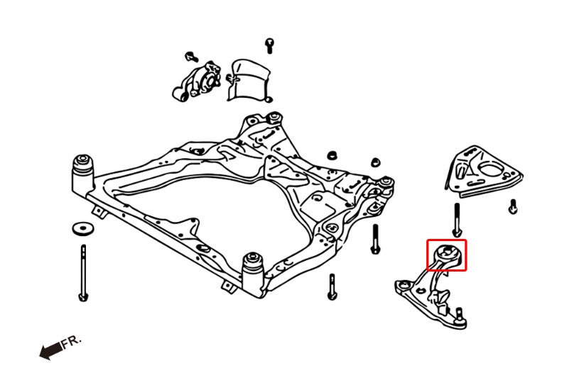 Set bucse brat suspensie inferior fata spate Hardrace pentru Nissan Murano - 7931