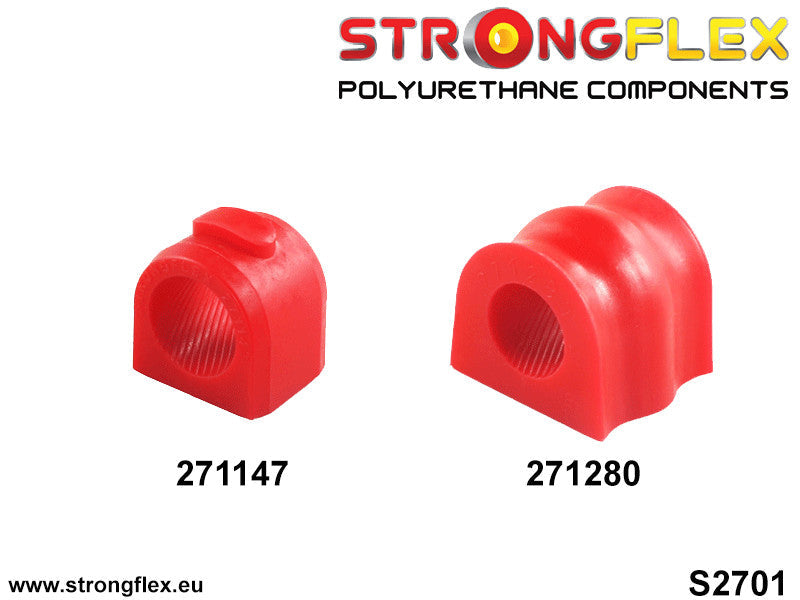 Schema montaj - Bucsa poliuretan Strongflex bara stabilizatoare fata SPORT - Subaru Forester, Impreza, Legacy/Outback - 271280A