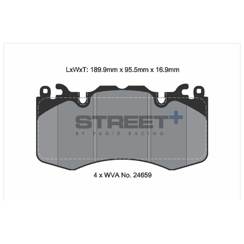 Placute Frana Pagid Street+ T8085