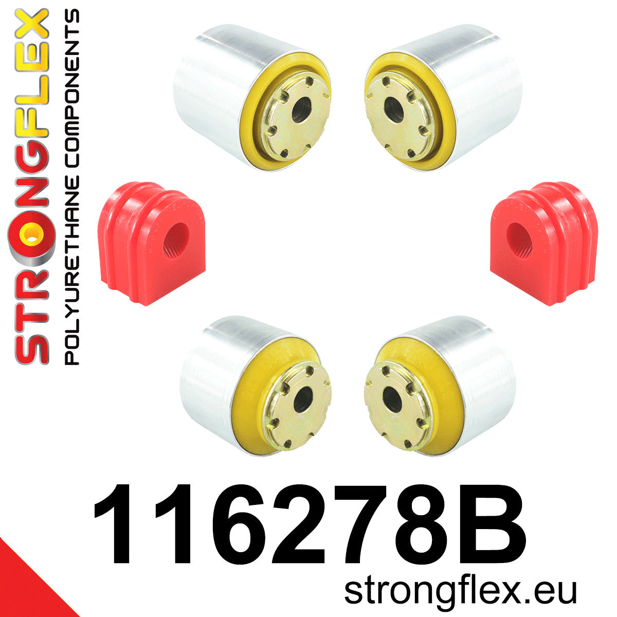 Kit bucse poliuretan Strongflex suspensie fata - Mercedes-Benz SLK - 116278B