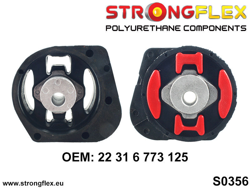 Schema montaj - Insertie poliuretan Strongflex bucsa cutie de transfer SPORT - BMW Seria 3, Seria 5 - 032116A