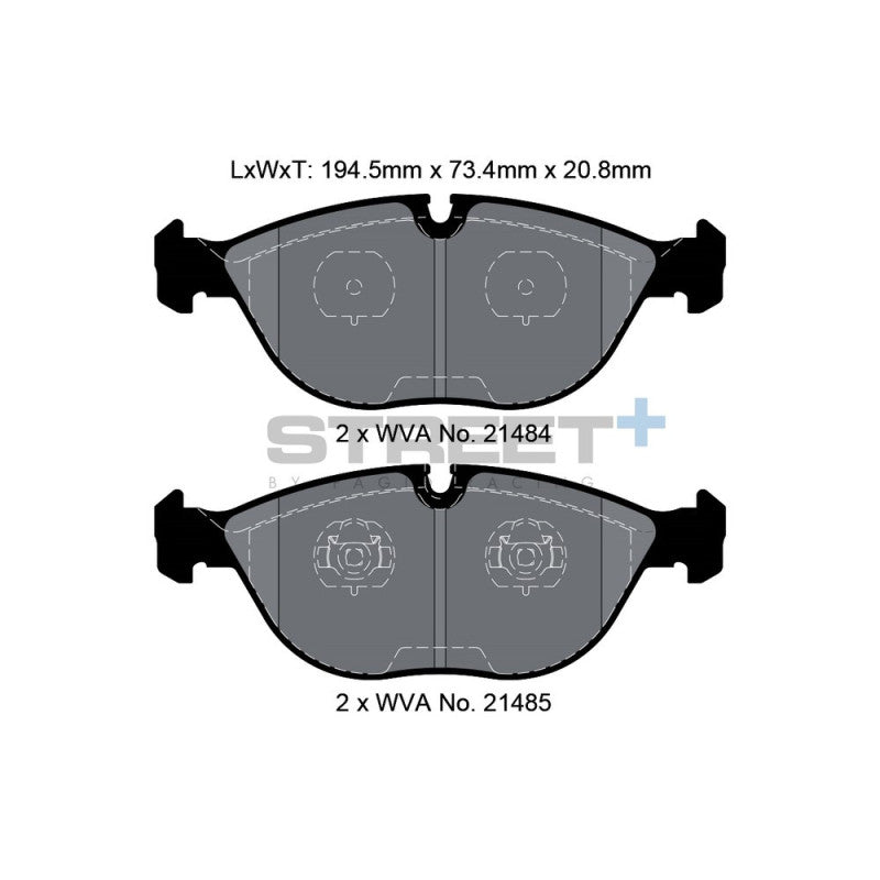 Placute Frana Fata Pagid Street+ T8156 - Audi TT 8N, Audi A4 B5 s.a.