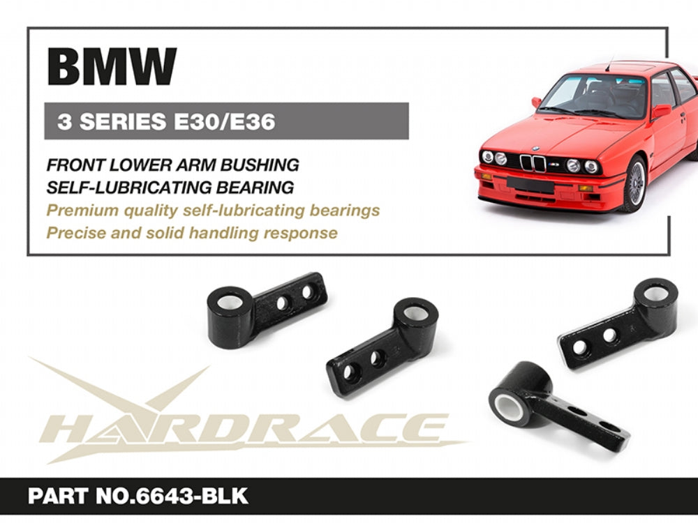 Set bucse brat suspensie inferior fata Hardrace pentru BMW Seria 3 - 6643-BLK