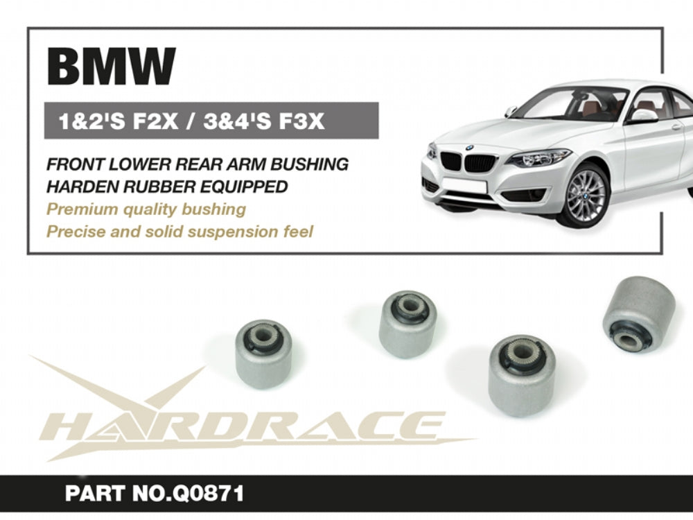 Set bucse brat suspensie inferior fata, capat spate Hardrace pentru BMW M135i / M140i - Q0871