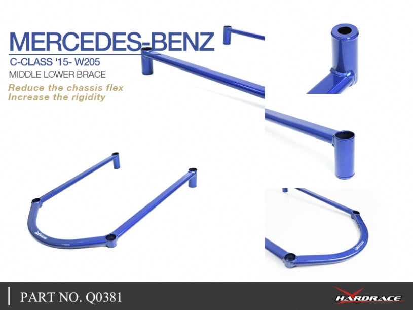 Bara rigidizare inferior central Hardrace pentru Mercedes-Benz C-Class / C43 AMG - Q0381