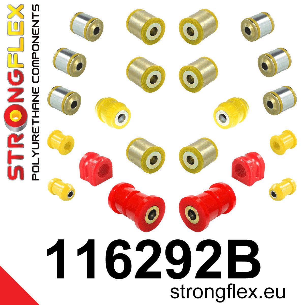 Kit bucse poliuretan Strongflex suspensie spate - Mercedes-Benz SLK - 116292B