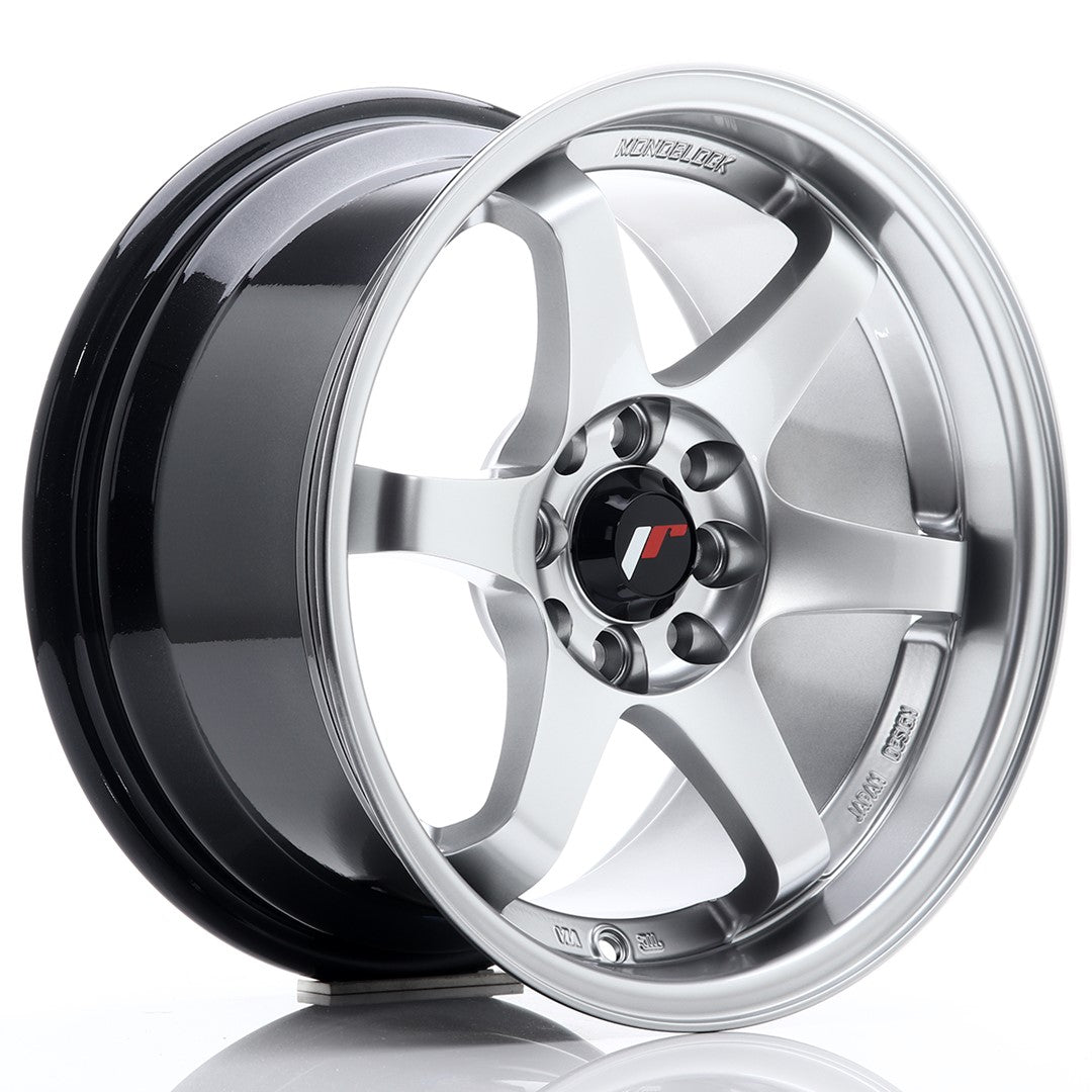 Jante Japan Racing JR3 R15 8J ET25 Argintiu Intens - PCD Configurabil